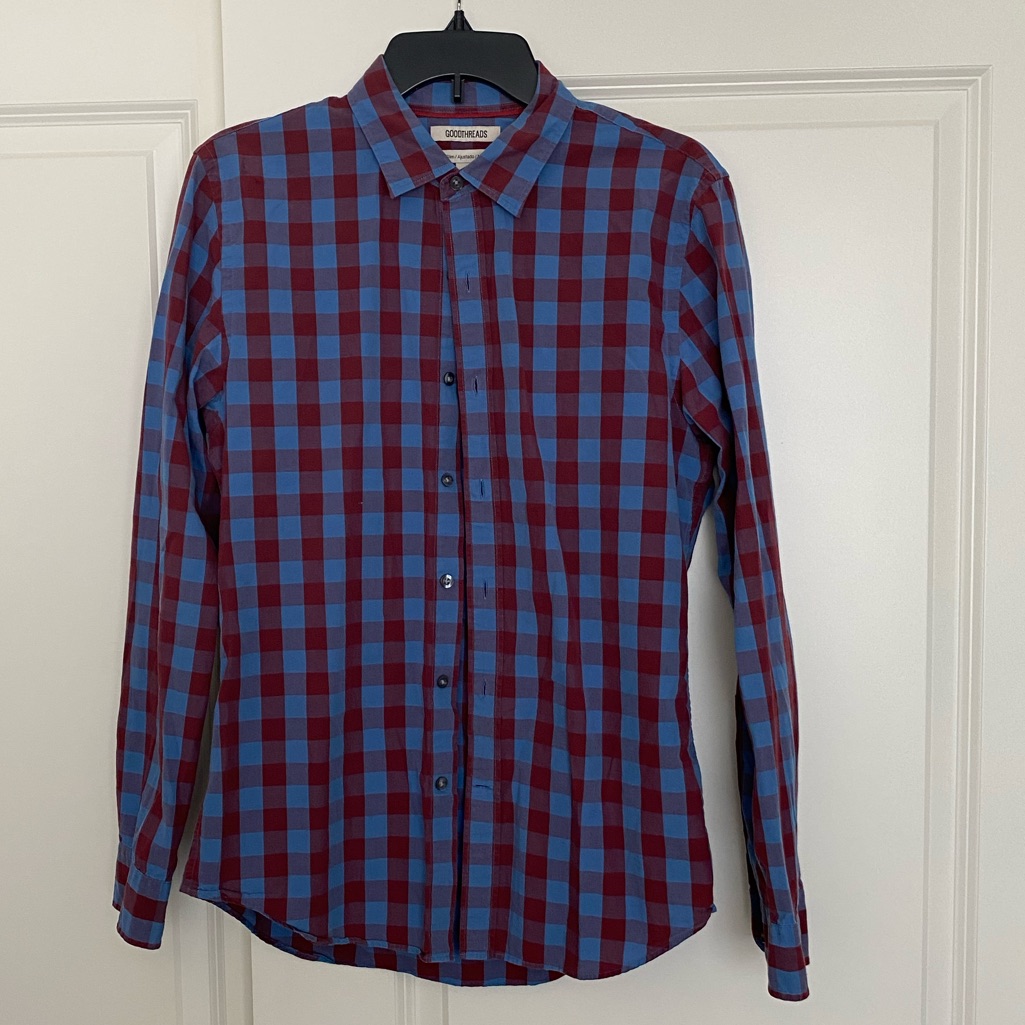 Goodthreads Checked Button-Down Shirt
